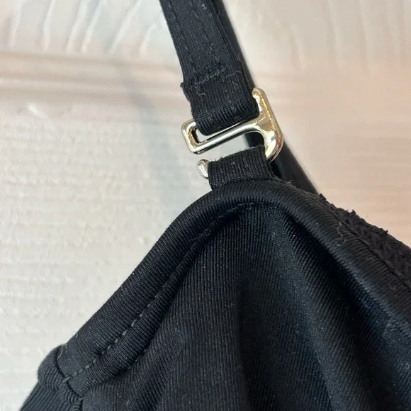 Clavin Klein one piece black bathing suit - size 8 - Picture 3 of 8